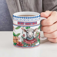 Faroe Islands Christmas Ceramic Mug Cute Faroese Sheep Xmas Patterns - Wonder Print Shop