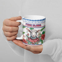 Faroe Islands Christmas Ceramic Mug Cute Faroese Sheep Xmas Patterns - Wonder Print Shop