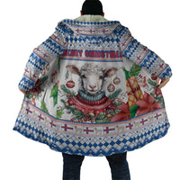 Faroe Islands Christmas Cloak Cute Faroese Sheep Xmas Patterns - Wonder Print Shop