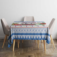Faroe Islands Christmas Tablecloth Cute Faroese Sheep Xmas Patterns - Wonder Print Shop