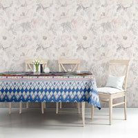 Faroe Islands Christmas Tablecloth Cute Faroese Sheep Xmas Patterns - Wonder Print Shop