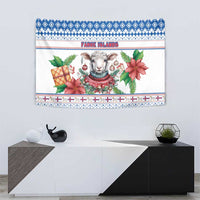 Faroe Islands Christmas Tapestry Cute Faroese Sheep Xmas Patterns - Wonder Print Shop