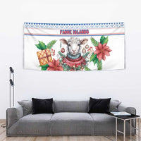 Faroe Islands Christmas Tapestry Cute Faroese Sheep Xmas Patterns - Wonder Print Shop