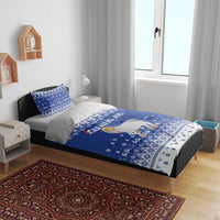 Faroe Islands Christmas Bedding Set Coat Of Arms Xmas Patterns - Wonder Print Shop