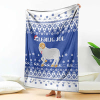 Faroe Islands Christmas Blanket Coat Of Arms Xmas Patterns - Wonder Print Shop