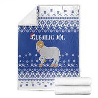 Faroe Islands Christmas Blanket Coat Of Arms Xmas Patterns - Wonder Print Shop