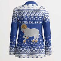 Faroe Islands Christmas Blazer Coat Of Arms Xmas Patterns - Wonder Print Shop