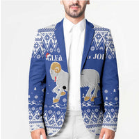 Faroe Islands Christmas Blazer Coat Of Arms Xmas Patterns - Wonder Print Shop