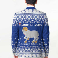 Faroe Islands Christmas Blazer Coat Of Arms Xmas Patterns - Wonder Print Shop