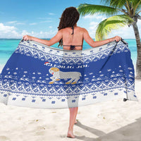 Faroe Islands Christmas Sarong Coat Of Arms Xmas Patterns - Wonder Print Shop