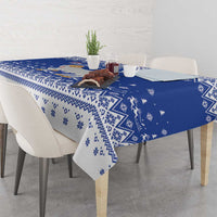 Faroe Islands Christmas Tablecloth Coat Of Arms Xmas Patterns - Wonder Print Shop