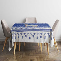 Faroe Islands Christmas Tablecloth Coat Of Arms Xmas Patterns - Wonder Print Shop