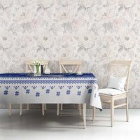 Faroe Islands Christmas Tablecloth Coat Of Arms Xmas Patterns - Wonder Print Shop