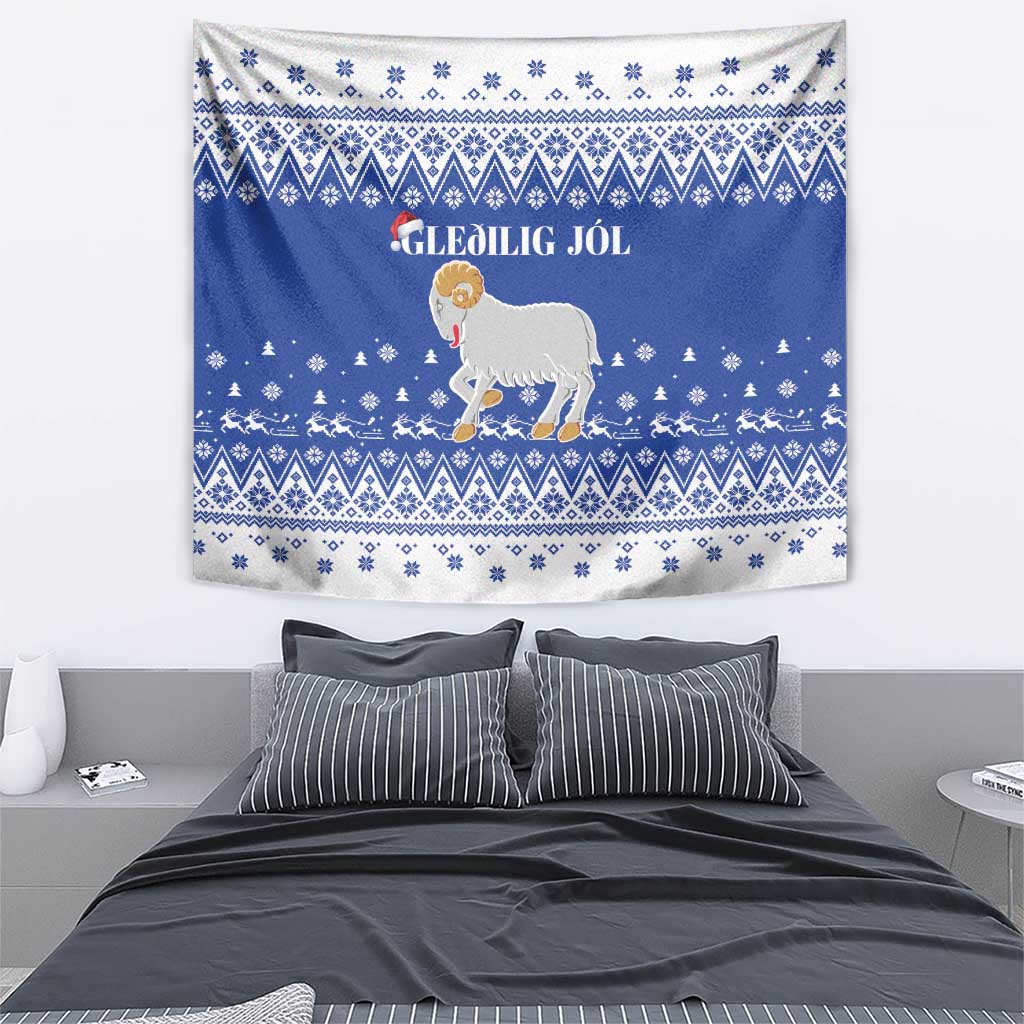 Faroe Islands Christmas Tapestry Coat Of Arms Xmas Patterns - Wonder Print Shop