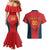 Custom Spain Rugby Couples Matching Mermaid Dress and Hawaiian Shirt Los Leones Lion Mascot