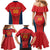 Custom Spain Rugby Family Matching Mermaid Dress and Hawaiian Shirt Los Leones Lion Mascot