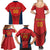 Custom Spain Rugby Family Matching Summer Maxi Dress and Hawaiian Shirt Los Leones Lion Mascot - Wonder Print Shop