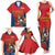 Custom Spain Rugby Family Matching Tank Maxi Dress and Hawaiian Shirt Los Leones Lion Mascot - Wonder Print Shop