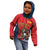 Custom Spain Rugby Kid Hoodie Los Leones Lion Mascot - Wonder Print Shop