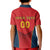 Custom Spain Rugby Kid Polo Shirt Los Leones Lion Mascot - Wonder Print Shop