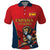 Custom Spain Rugby Polo Shirt Los Leones Lion Mascot - Wonder Print Shop