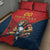 Custom Spain Rugby Quilt Bed Set Los Leones Lion Mascot - Wonder Print Shop