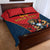 Custom Spain Rugby Quilt Bed Set Los Leones Lion Mascot - Wonder Print Shop