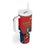 Custom Spain Rugby Tumbler With Handle Los Leones Lion Mascot