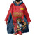 Custom Spain Rugby Wearable Blanket Hoodie Los Leones Lion Mascot - Wonder Print Shop