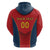 Custom Spain Rugby Zip Hoodie Los Leones Lion Mascot