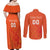 Custom Netherlands Rugby Couples Matching Off Shoulder Maxi Dress and Long Sleeve Button Shirt Windmill and Tulips With Jersey Pattern