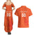 Custom Netherlands Rugby Couples Matching Summer Maxi Dress and Hawaiian Shirt Windmill and Tulips With Jersey Pattern