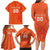 Custom Netherlands Rugby Family Matching Long Sleeve Bodycon Dress and Hawaiian Shirt Windmill and Tulips With Jersey Pattern