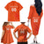 Custom Netherlands Rugby Family Matching Off The Shoulder Long Sleeve Dress and Hawaiian Shirt Windmill and Tulips With Jersey Pattern