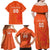 Custom Netherlands Rugby Family Matching Off Shoulder Maxi Dress and Hawaiian Shirt Windmill and Tulips With Jersey Pattern