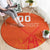 Custom Netherlands Rugby Round Carpet Windmill and Tulips With Jersey Pattern - Wonder Print Shop