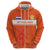 Custom Netherlands Rugby Zip Hoodie Windmill and Tulips With Jersey Pattern