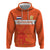 Custom Netherlands Rugby Zip Hoodie Windmill and Tulips With Jersey Pattern