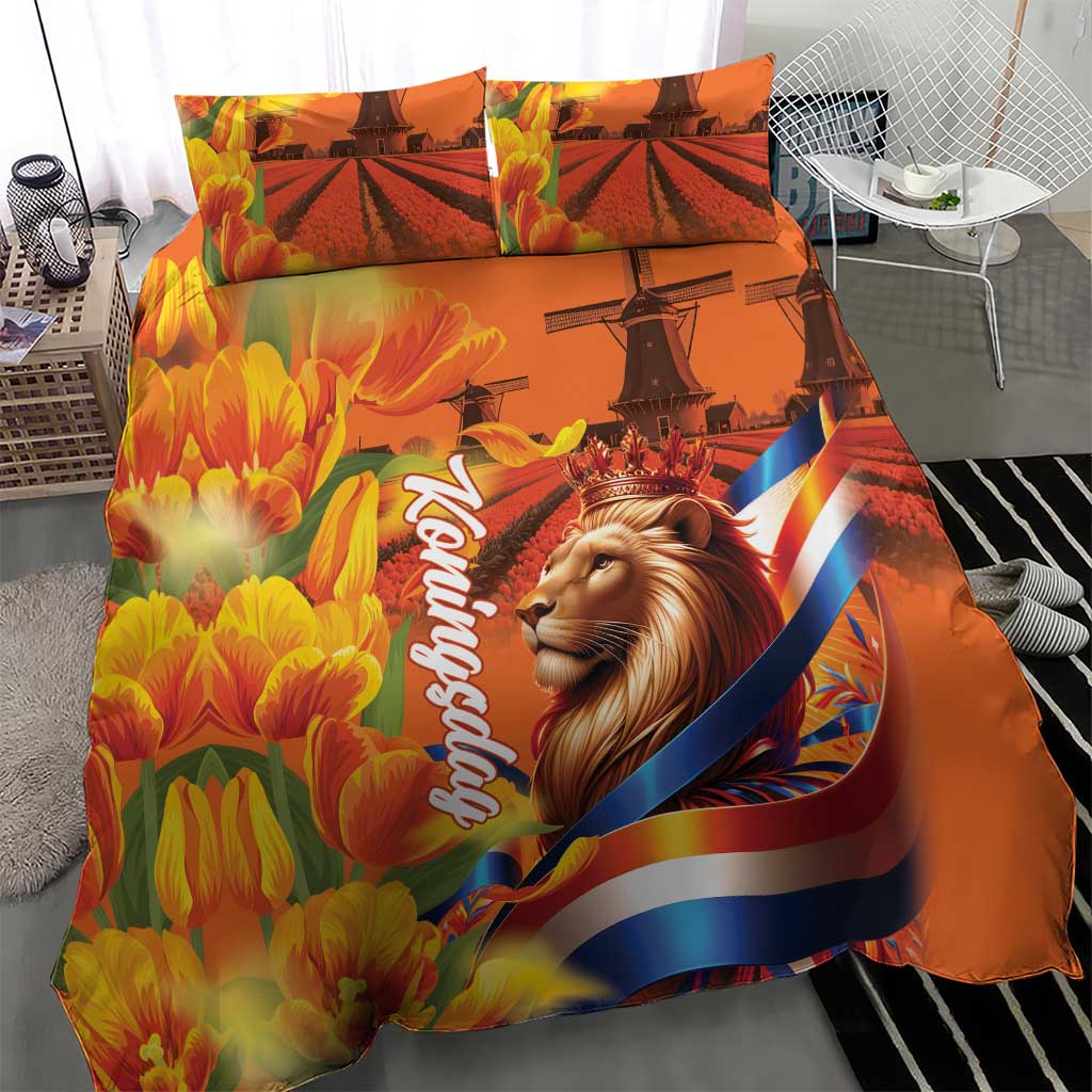 Netherlands Koningsdag Bedding Set Dutch Lion of Royal Pride