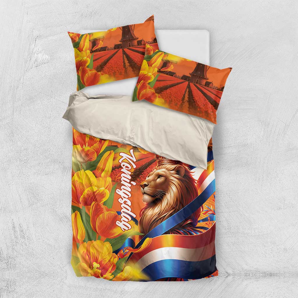 Netherlands Koningsdag Bedding Set Dutch Lion of Royal Pride