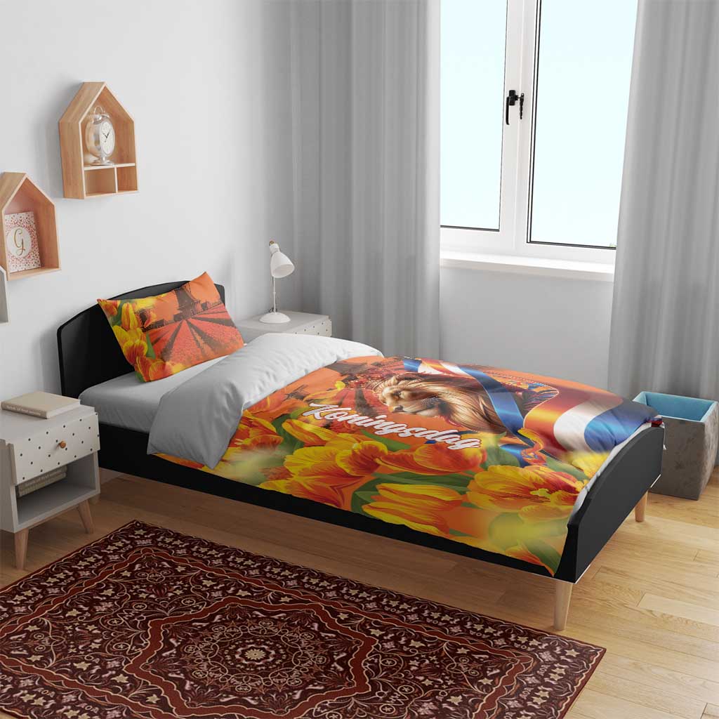 Netherlands Koningsdag Bedding Set Dutch Lion of Royal Pride