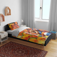 Netherlands Koningsdag Bedding Set Dutch Lion of Royal Pride