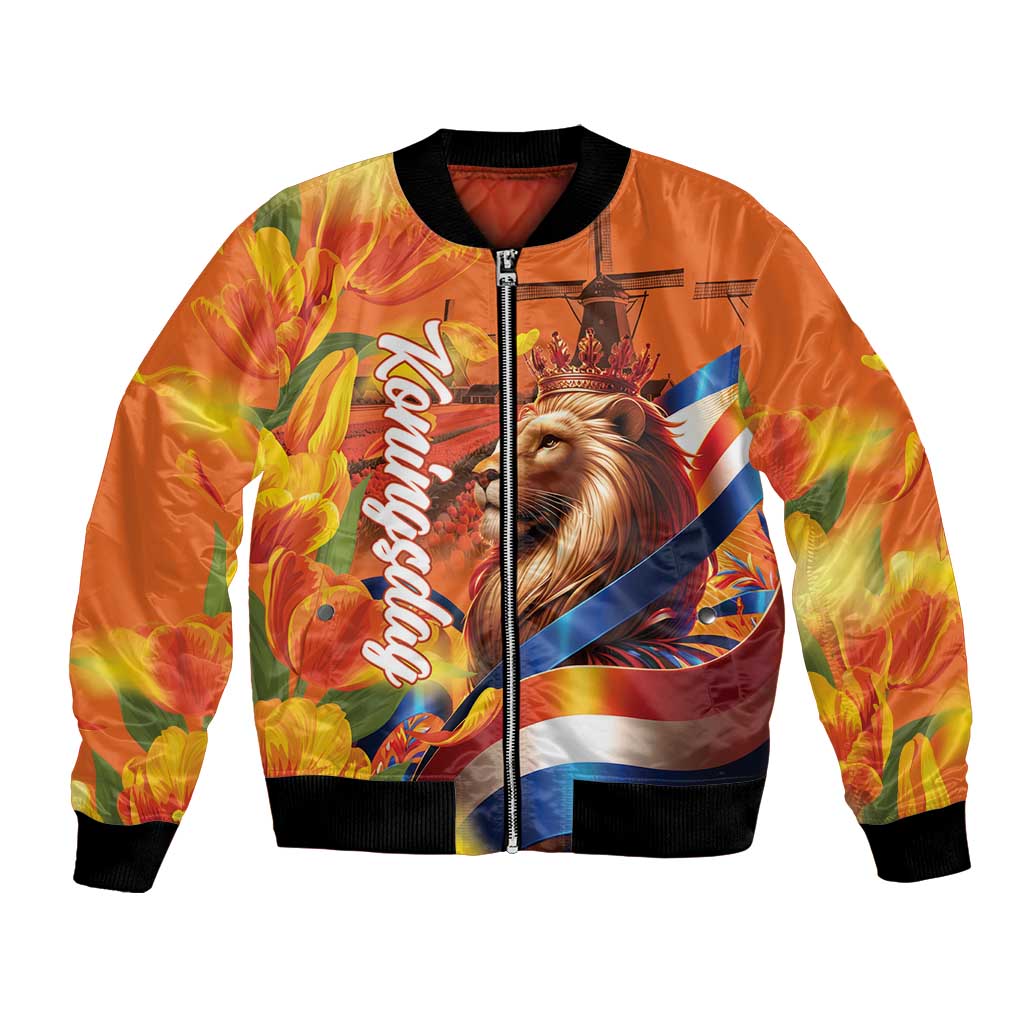 Netherlands Koningsdag Bomber Jacket Dutch Lion of Royal Pride