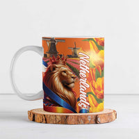 Netherlands Koningsdag Ceramic Mug Dutch Lion of Royal Pride