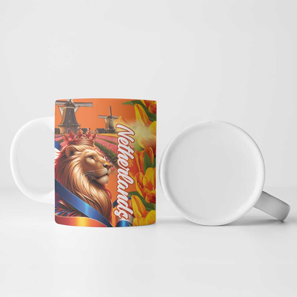 Netherlands Koningsdag Ceramic Mug Dutch Lion of Royal Pride