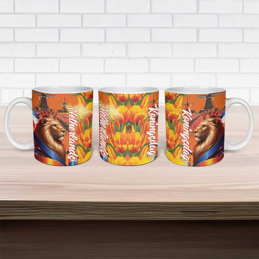 Netherlands Koningsdag Ceramic Mug Dutch Lion of Royal Pride
