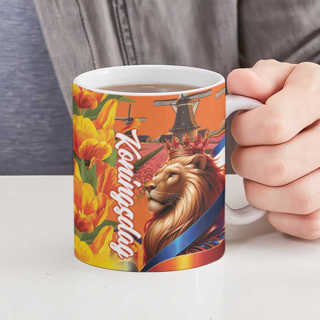 Netherlands Koningsdag Ceramic Mug Dutch Lion of Royal Pride
