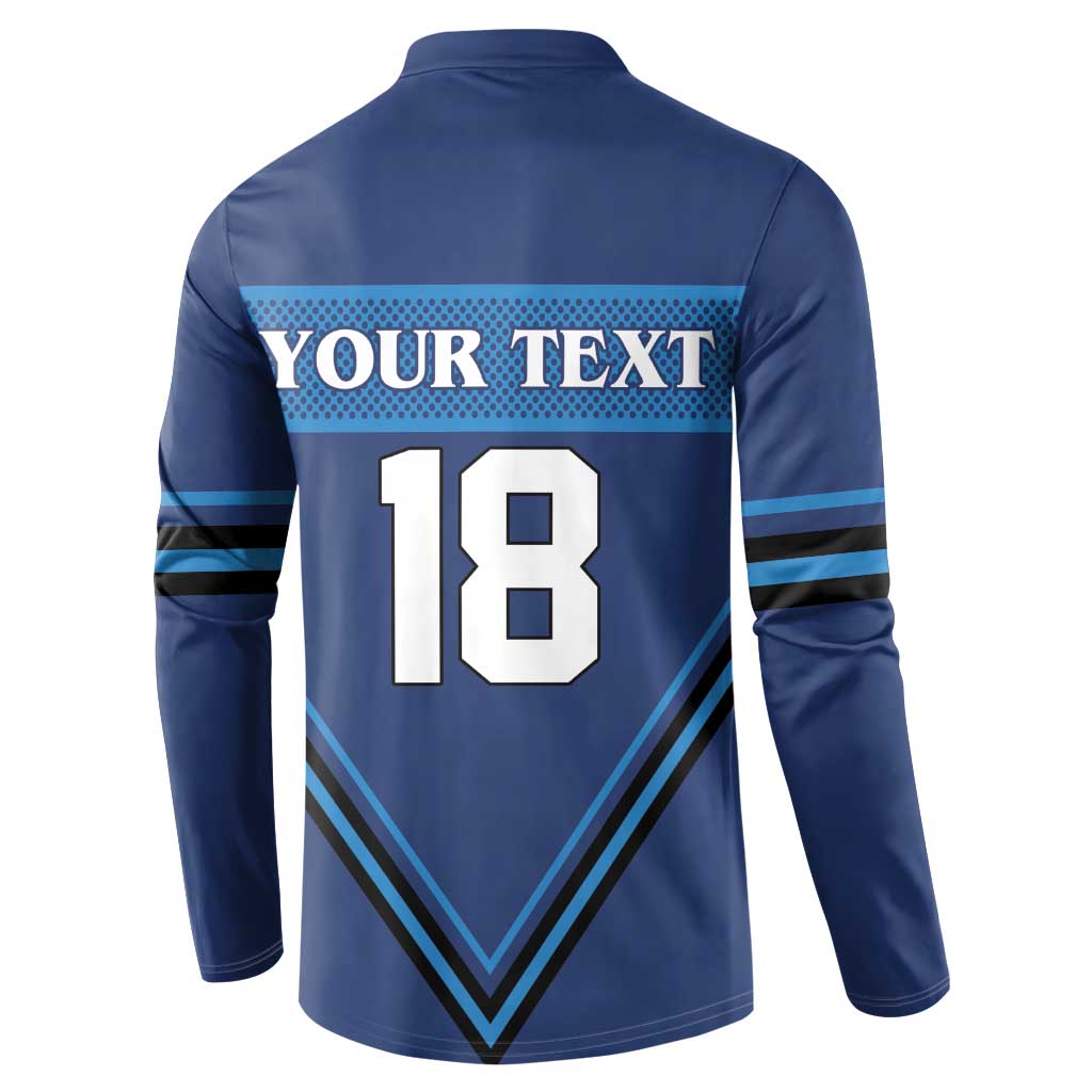 Finland Hockey Custom Button Sweatshirt Suomi Lion Ice Pride 2026 Blue Version