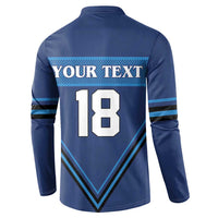 Finland Hockey Custom Button Sweatshirt Suomi Lion Ice Pride 2026 Blue Version