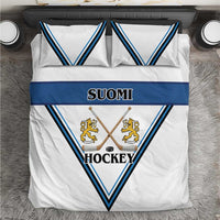 Finland Hockey Bedding Set Suomi Lion Ice Pride 2026 White Version